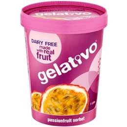 Gelativo Sorbet Passionfruit 1l Tub