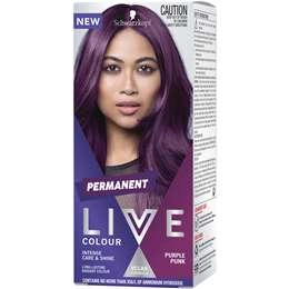 Schwarzkopf Live Colour Permanent Hair Colour Purple Punk Each