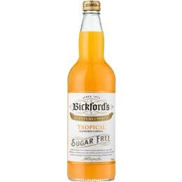 Bickford's Tropical Flavoured Cordial Sugar Free 750ml