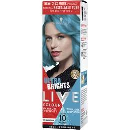 Schwarzkopf Live Colour Ultra Brights Semi Permanent Turquoise Temptation Each