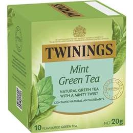 Twinings Green Tea & Mint Tea Bags  10 Pack