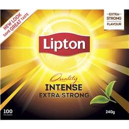 Lipton Quality Black Leaf Tea Intense 100 Pack