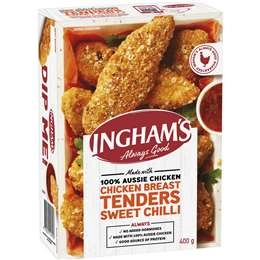 Ingham's Frozen Chicken Breast Tenders Sweet Chilli 400g