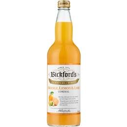 Bickford's Orange, Lemon & Lime Cordial 750ml