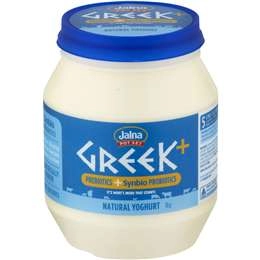 Jalna Greek Natural Yoghurt Plus Prebiotics 1kg