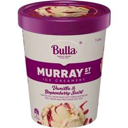 Bulla Murray St Ice Creamery Vanilla & Boysenberry Swirl Ice Cream 1l