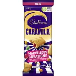 Cadbury Caramilk Marvellous Creations Chocolate Block 190g