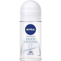 Nivea Pure Invisible Antiperspirant Roll On Deodorant 50ml