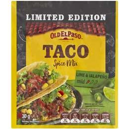 Old El Paso Taco Spice Mix Lime & Jalapeno 30g