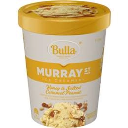 Bulla Murray St Ice Creamery Honey & Salted Caramel Peanut Icecream 1l