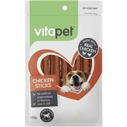 Vitapet Jerhigh Real Chicken Sticks 100g