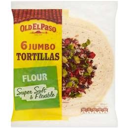 Old El Paso Burrito Tortilla Jumbo Wraps  6 Pack