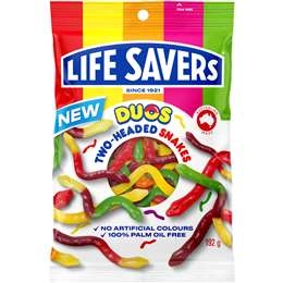 Lifesavers Duos Two-headed Snakes Share Bag 192g