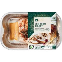 Woolworths Gold Chicken Roast With Cranberry & Almond Stuffing 1kg - 1.3kg