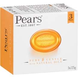 Pears Soap Bar Transparent 3x125g