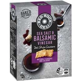 Red Rock Deli Deli Style Crackers Sea Salt & Balsamic Vinegar 135g