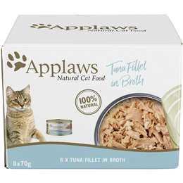 Applaws Cat Food Tuna Fillet In Broth 8 Pack 560g