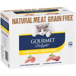 Gourmet Delight Cat Food Poultry Feast 12 Pack 960g