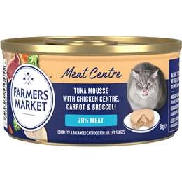 Farmers Market Grain Free Wet Cat Food Tuna Mousse With Chicken 80g