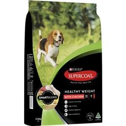 Supercoat Adult Healthy Weight Chicken Dog Food 2.6kg