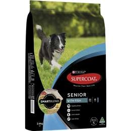 Supercoat Senior With Fish Dog Food 2.6kg