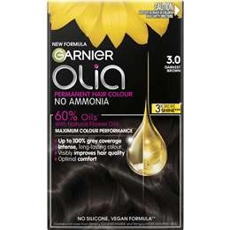 Garnier Olia Permanent Hair Colour Darkest Brown Each