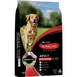 Supercoat Chicken Dog Food Adult 2.8kg