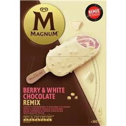 Magnum Berry & White Chocolate Remix  4 Pack