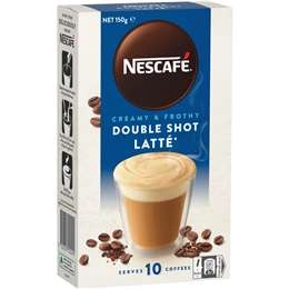 Nescafe Double Shot Latte Coffee Sachets 10 Pack