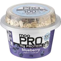 Moo Greek Style Yoghurt & Granola Blueberry 170g