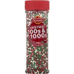 Dollar Sweets Christmas 100s And 1000s Sprinkles 100g