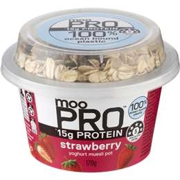 Moo Greek Style Yoghurt & Granola Strawberry 170g