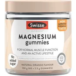 Swisse Ultiboost Magnesium Gummies For Bone And Muscle Health 60 Pack