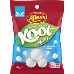 Allen's Kool Mints Lollies Bag 140g