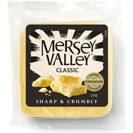 Mersey Valley Classic Cheddar Cheese Block  235g