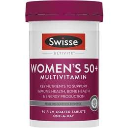 Swisse Ultivite Women's 50+ Multivitamin Tablets 90 Pack