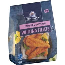 Just Caught Tempura Battered Whiting Fillets 800g