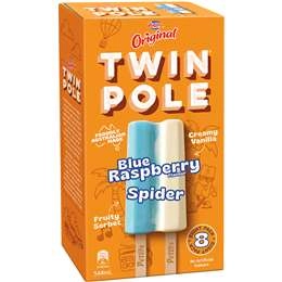 Peters Twin Pole Blue Raspberry Spider 8pack