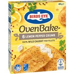 Birds Eye Oven Bake Fish Lemon & Pepper Crumb 425g