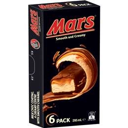 Mars Choc & Caramel Frozen Dessert Bar 6 Pack