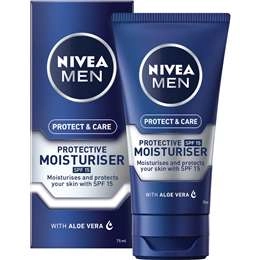 Nivea Men Protect & Care Face Moisturiser Cream With Spf15 75ml