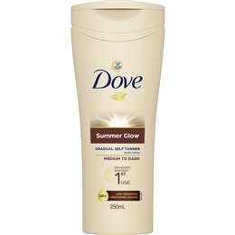 Dove Summer Glow Gradual Self Tanner Body Lotion Medium 250 Ml