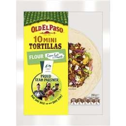 Old El Paso Mini Taco Tortilla Wraps  10 Pack