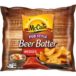 Mccain Beer Batter Wedges 750g