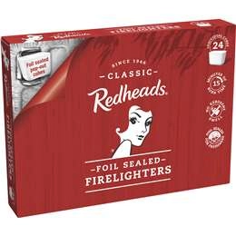 Redheads Foil-sealed Firelighters  24 Pack