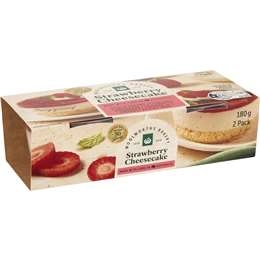 Woolworths Strawberry Cheesecake  2 Pack