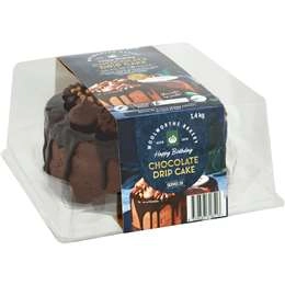 Woolworths Happy Birthday Chocolate Drip Cake 1.4kg