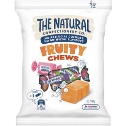 The Natural Confectionery Co. Fruity Chews Lollies 180g