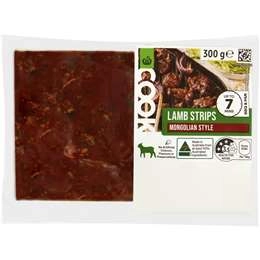 Woolworths Lamb Strips Mongolian Style 300g