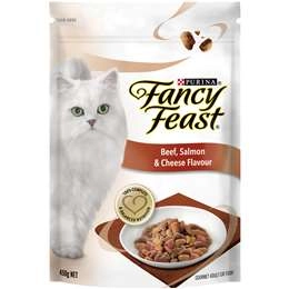 Fancy Feast Adult Beef, Salmon & Cheese Flavour Dry Cat Food 450g